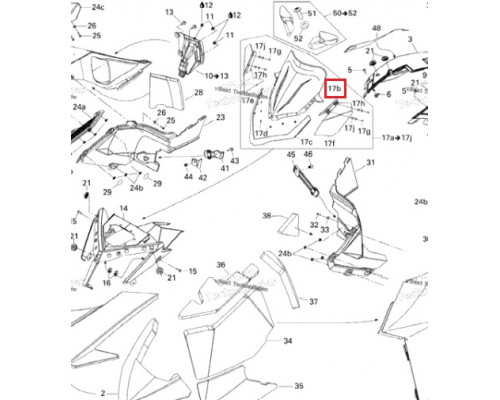860200225 Высокое Ветровое Стекло Прозрачное Для Ski Doo REV XP 517304032