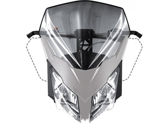 860200928 Высокое Ветровое Стекло Дымчатое Для Ski Doo REV XM 517305006