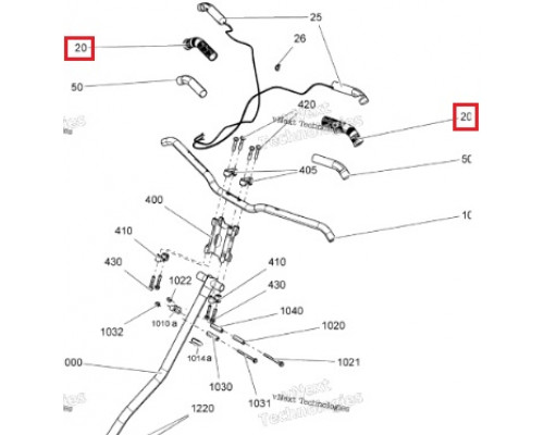 860201802 Ручки Резиновые На Руль Для Ski Doo 506152226, 506152486, 506152483, M5340464, M541662, 506152560