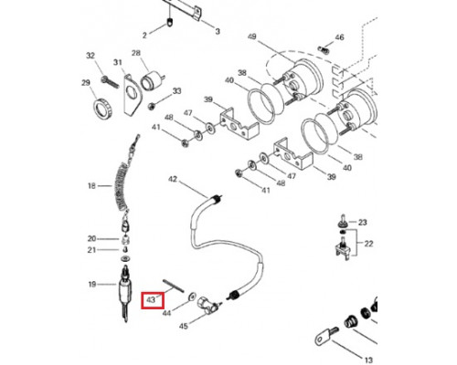 92-160 SPI Вал Привода Спидометра Для Ski Doo Skandic M45075, 45075