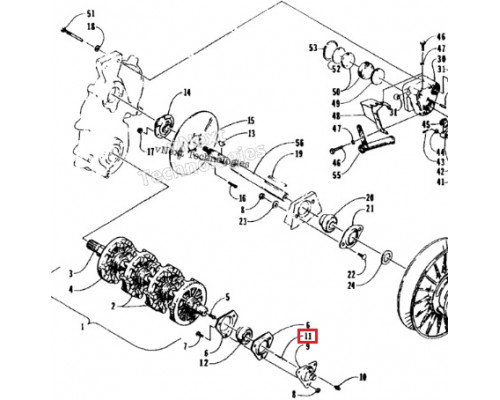 92-161 SPI Вал Привода Спидометра Для Arctic Cat 0602-154