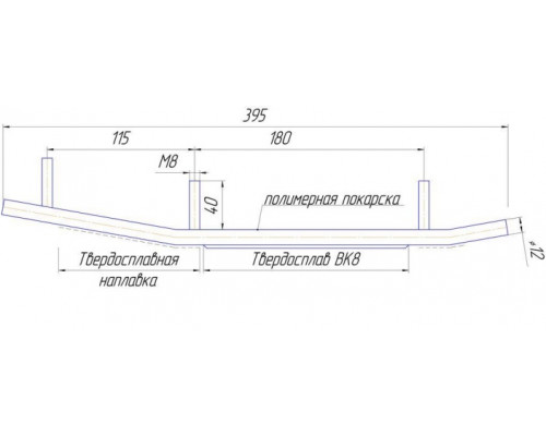 9545-04 Коньки Для Лыж Для Polaris 2879025, A-04-0-4-228