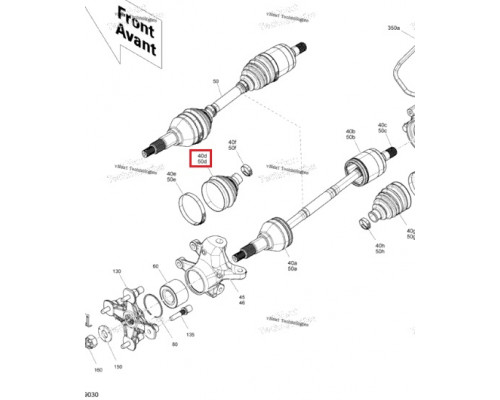AT-03080 SPI Пыльник Привода Для Polaris 2204459, 2204362 BRP Can Am 705401354