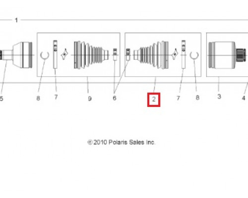 AT-03083 SPI Пыльник Привода Для Polaris 2204361, 2204460