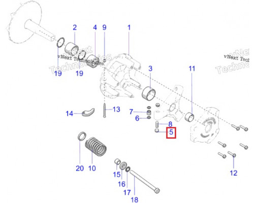 AT-03129 SPI Слайдер ведущего вариатора для Polaris 5431936, 5439254