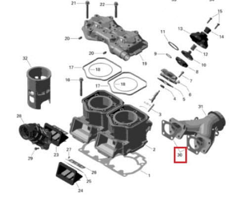 09-718185 SPI Прокладка Выпускной Системы Для Ski Doo 420931610