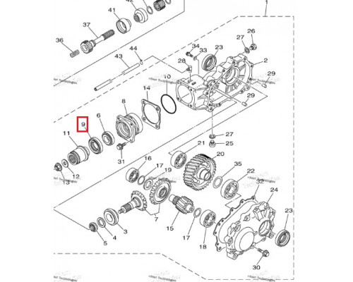 AT-03584 SPI Комплект сальников редуктора для Yamaha 93102-35380-00