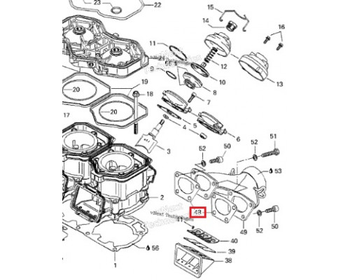 09-718192 SPI Прокладка Выпускной Системы Для Ski Doo 420931615