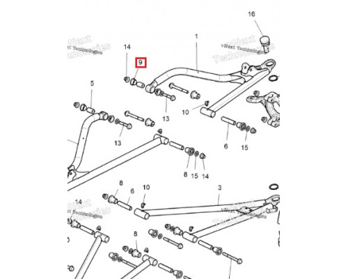 AT-04508 SPI Втулки Подвески Для Polaris 5436505, 5436832, 5439874, 5450095