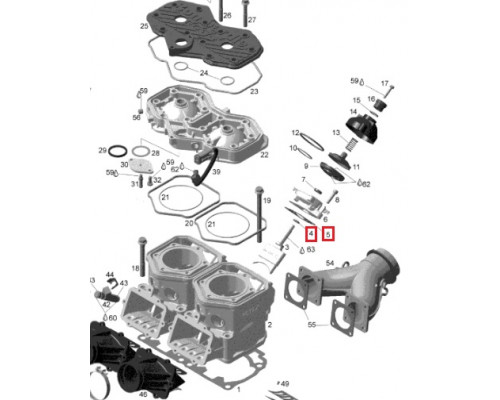 09-719115 SPI Комплект Прокладок RAVE Клапанов Для Ski Doo 420430110, 420931542