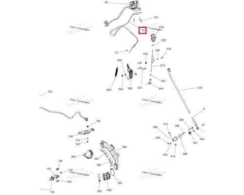 AT-05209 SPI Тросик Газа Для BRP Can Am 707000955
