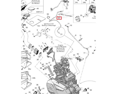 AT-05211 SPI Тросик Газа Для BRP Can Am 707001018