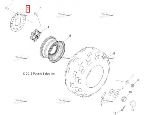 AT-05991 SPI Тормозной Диск Задний Для Polaris 5248250
