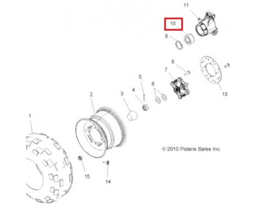 AT-06612 SPI Ступичный Подшипник Для Polaris 3514635, 3585502
