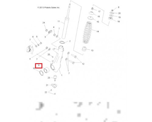 AT-06622 SPI Ступичный Подшипник Для Polaris 3514342, 3514634