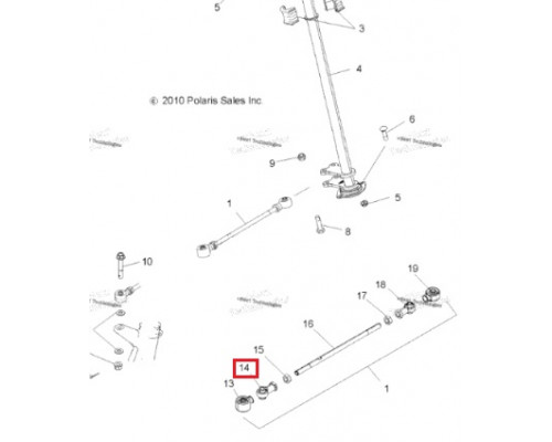 AT-08129A SPI Рулевой Наконечник Для Polaris 7061138, 7061053, 7061054, 5412929, 5411920