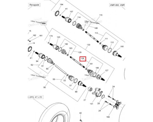 AT-08545-5 SPI Пыльник Привода Для BRP Can Am 715900298