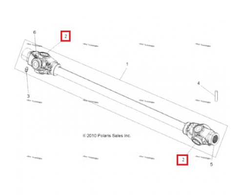 AT-08573 SPI Крестовина Карданного Вала Для Polaris 2204320, 19-1016