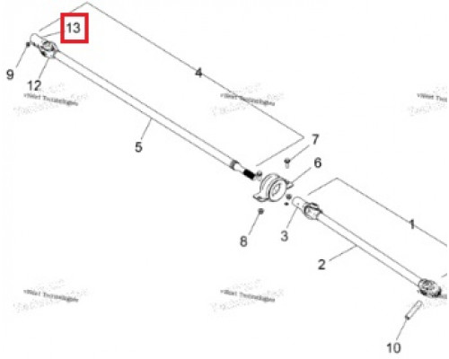 AT-08614-1 SPI Вилка Карданного Вала С Крестовиной Для Polaris 3235501