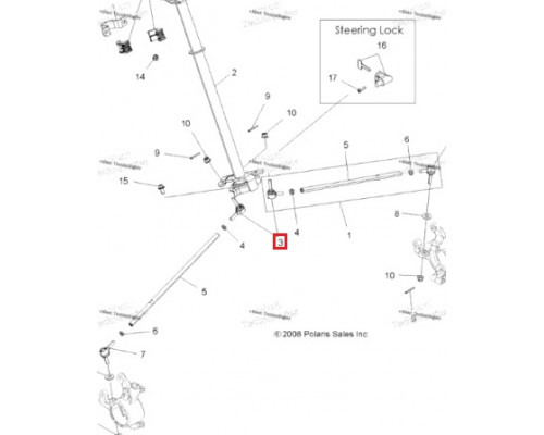 AT-08772 SPI Рулевой Наконечник Для Polaris Sportsman 7061175
