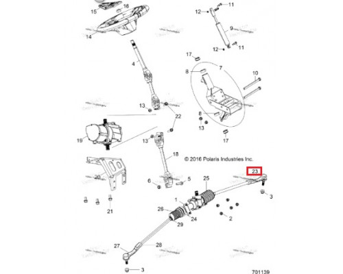AT-08773 SPI Рулевой Наконечник Для Polaris 7061215