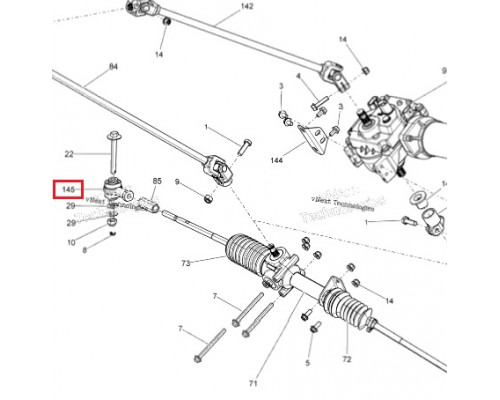 AT-08775 SPI Рулевой Наконечник Для BRP Can Am COMMANDER 709401134