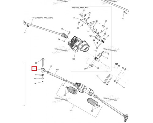 AT-08776 SPI Рулевой Наконечник Для BRP Can Am MAVERICK 709401125