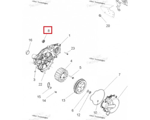 AT-09217 SPI Сальник Для Polaris 5411184, 5412455