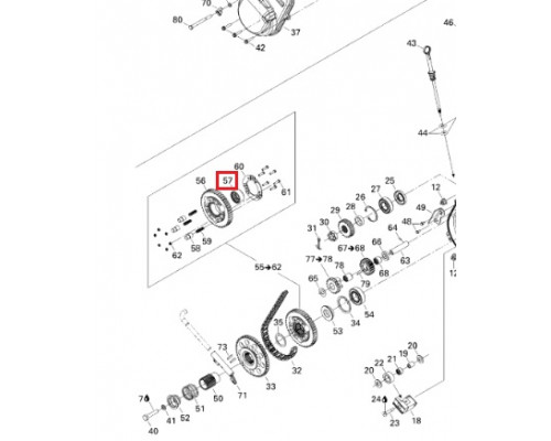 BK-B-137 SPI Подшипник Коробки Передач Для Ski Doo 414772600
