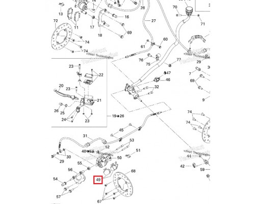 FA307R GODZILLA Тормозные Колодки Для BRP Can Am 705600398, 705600350, 705600014