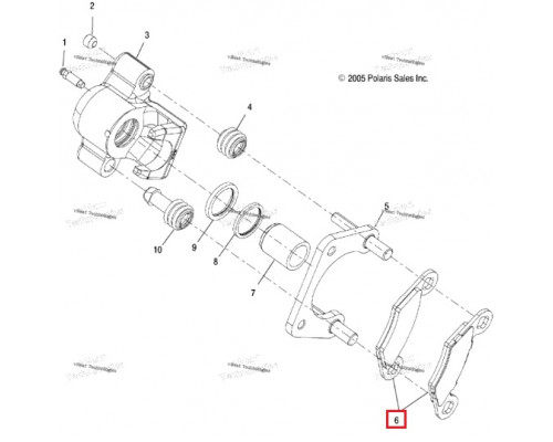 FA354 GODZILLA Тормозные Колодки Для Polaris 2202097, 1910672, 1910514, 2202413, 2208934