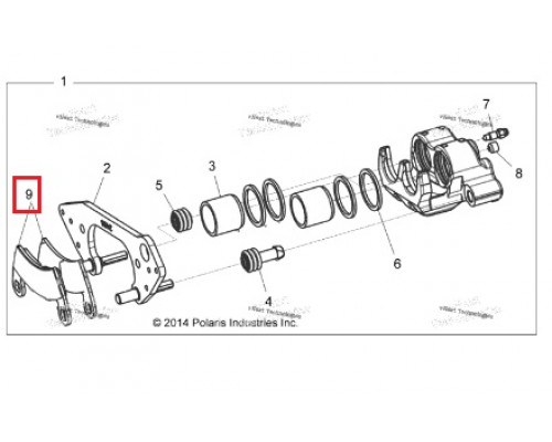 FA452 GODZILLA Тормозные Колодки Для Polaris 2203747, 2205949