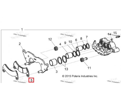 FA680 GODZILLA Тормозные Колодки Передние Для Polaris 2206231