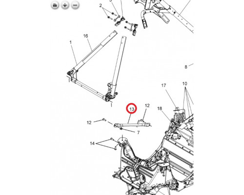 1019861-067 Крепление Рамы Для Polaris AXYS