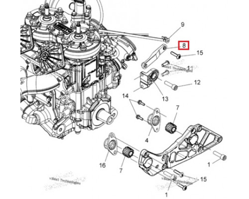 1019944 Крепление Двигателя Для Polaris AXYS