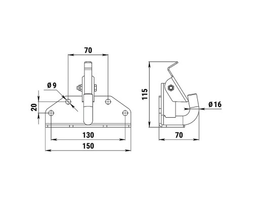 100205T Прицепной Крюк Для Yamaha