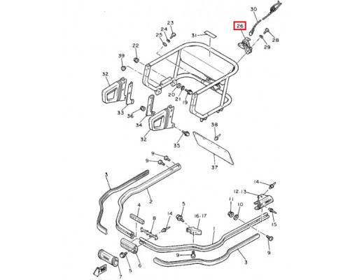 100205T Прицепной Крюк Для Yamaha
