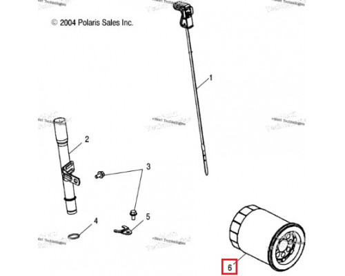 HF196 Hiflo Filtro Масляный Фильтр Для Polaris FRONTIER 2540086, 2540006, 2540122
