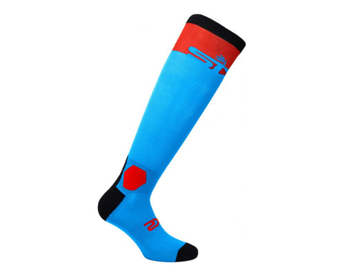 Термоноски SIXS LONG RACING Turquoise/Red (40-43)