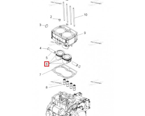 NA-50080 Namura Поршень Стандарт Для Polaris 2202917, 2202920