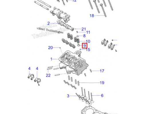 P400427420017 ATHENA Маслосъемный Колпачок Двигателя Для Polaris 3610133, 3610165