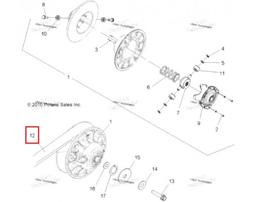 11154 OPTIBELT Ремень Вариатора Для Polaris 3211160, 3211153, 3211123, 23C3836, 23G3836