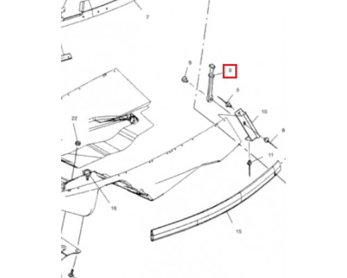 12-135-01 SPI Фиксатор Капота Для Polaris 5410370