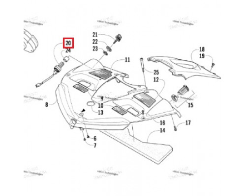 SM-01027 SPI Замок Зажигания Для Arctic Cat 0609-806