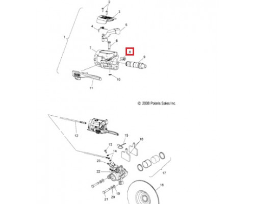 SM-01029 SPI Кнопка Тормоза Для Polaris 2202786, 4010157