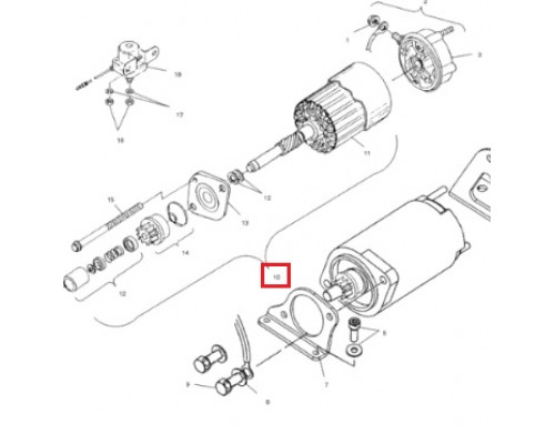 SM-01204 SPI Стартер Электрический Для Polaris Widetrak LX 2410748, 4170006, 2200755