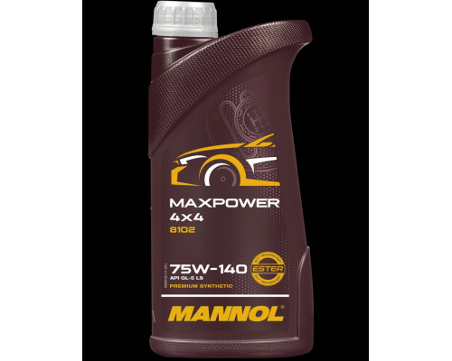 8102 MANNOL Max Power Синтетическое Трансмиссионное Масло 75W140 1 Литр