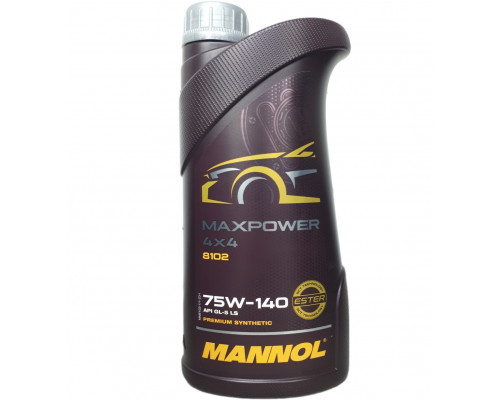 8102 MANNOL Max Power Синтетическое Трансмиссионное Масло 75W140 1 Литр