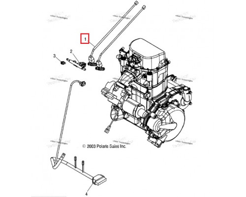 1253558 Топливный Шланг Форсунки Ннжектора Для Polaris 1203077, 1202863