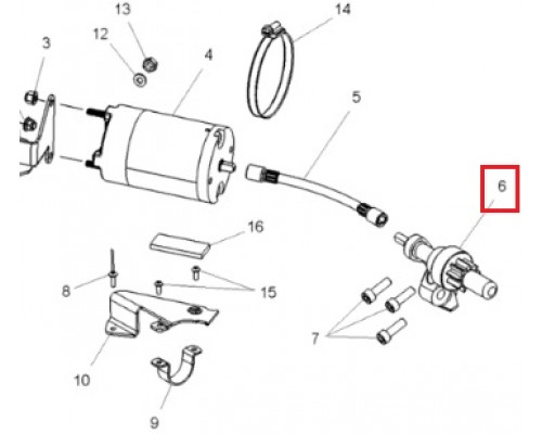 SM-01322 SPI Бендикс Электростартера Для Polaris 3089759, 1204130, 1204372